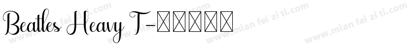 Beatles Heavy T字体转换